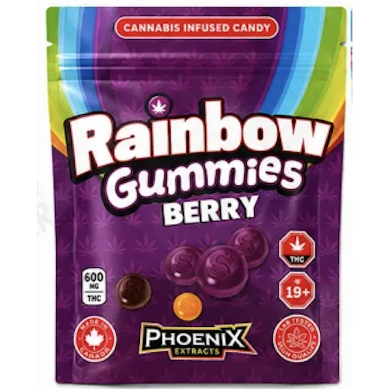 Rainbow Gummies THC Candies 600 MG - Berry
