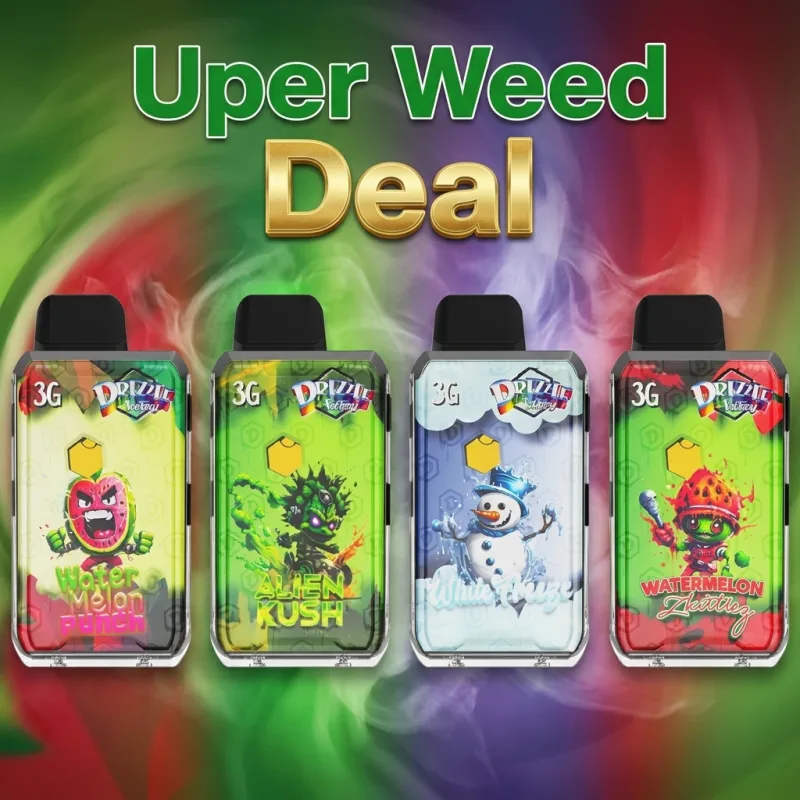 The Flavor Fusion Quad Deal – 4 Drizzle Factory 3g Premium Disposable Vapes product image 2