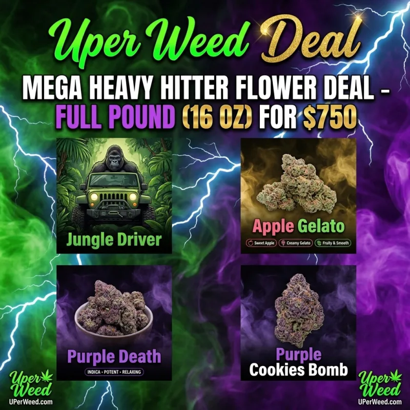 Mega Heavy Hitter Flower Deal – Full Pound (16 Oz) for $750 product image 2