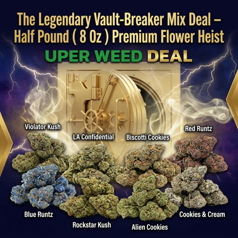 The Ultimate Vault-Breaker Bundle: $400 for a Half-Pound (8 OZ) Premium Flower Heist! product image 2