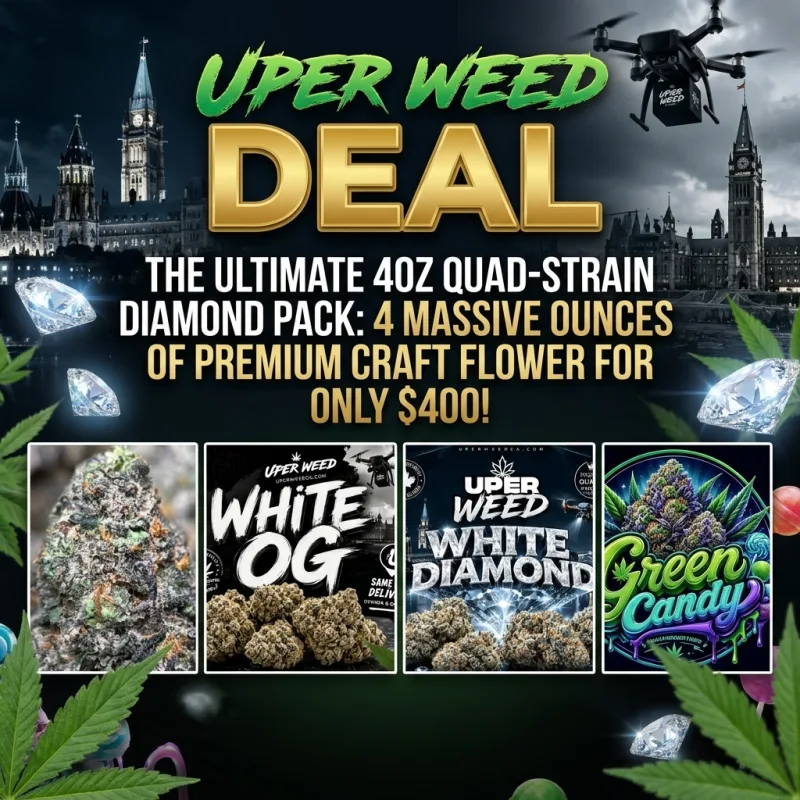 The Ultimate 4oz Quad-Strain Diamond Pack: 4 Massive Ounces of Premium Craft Flower for Only $400! product image 2