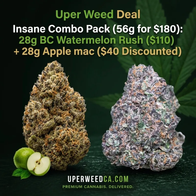 Insane Combo Pack (56g for $180): 28g BC Watermelon Rush ($110) + 28g Apple MAC ($40 Discounted) product image 2