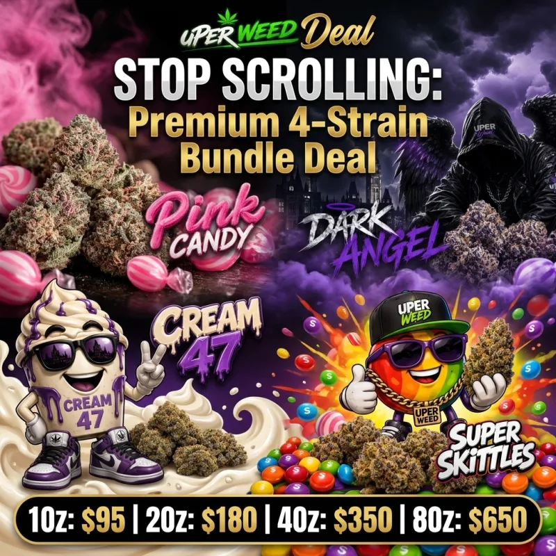 STOP SCROLLING: Premium 4-Strain Bundle Deal (1Oz: $95 | 2Oz: $180 | 4Oz: $350 | 8Oz: $650) product image 2